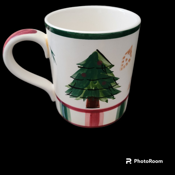 Benchmark Home Products Coffee Cup Christmas Tree Design Good Condition - Picture 1 of 7